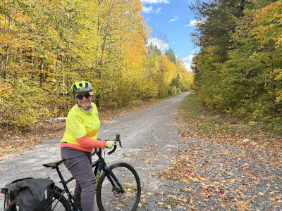 Ann on our ride on Thursday